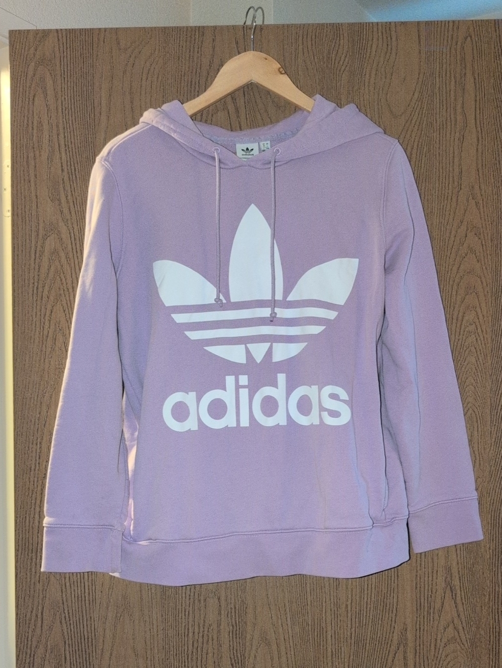 adidas Lavender Trefoil Pullover Hoodie